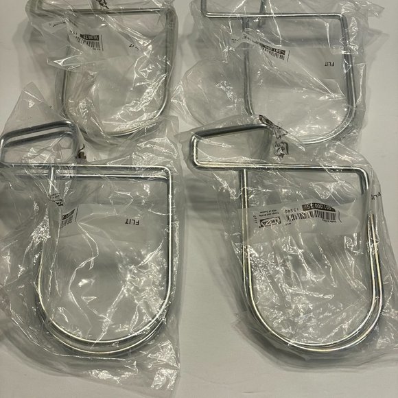 IKEA Accents Ikea Flit Minimalist Bookends Shelf Dividers Chrome Silver 4 Sets Of 2 Poshmark